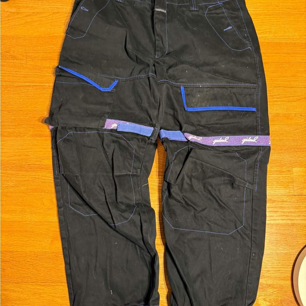 Marithe Francois Girbaud Black and Blue Relaxed Jeans